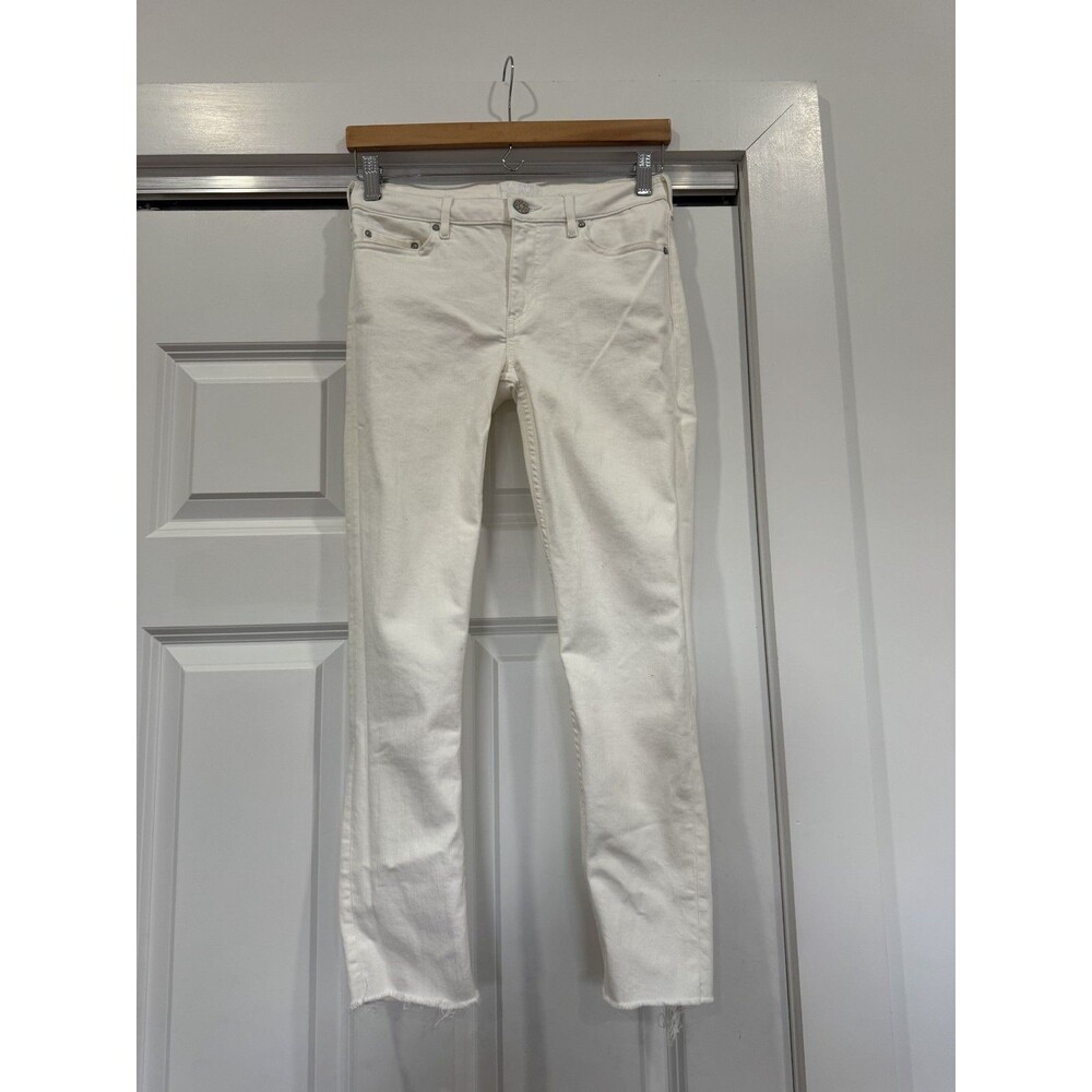 Acne Studios Womens White 27/32 Skin 5 Optic White Jeans Cropped Skinny Denim